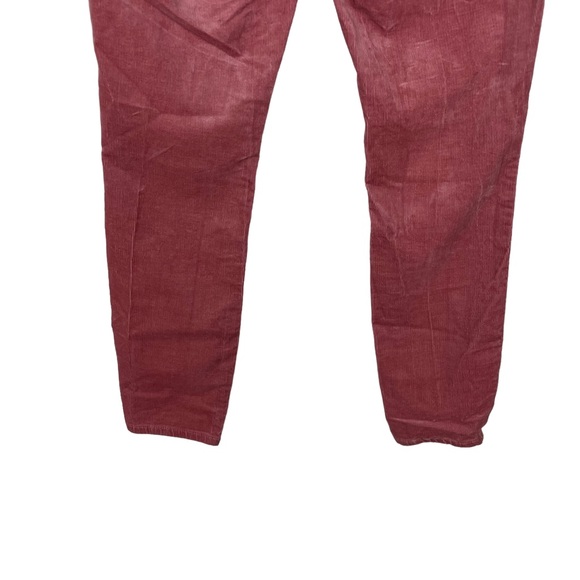 Loft High Waist Skinny Blush Corduroy Soft Stretch Size 27/4 Ankle Cropped Pink - Picture 11 of 16